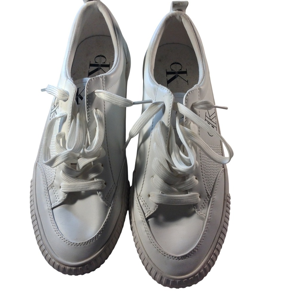 Calvin Klein KCCEMI-R Men's Size 11 White Low-top Sneaker Casual Shoes